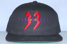 画像1: Mr.Throw Back(ミスター・スローバック) Air 33 Snapback Cap スナップバック キャップ ブラック (1)