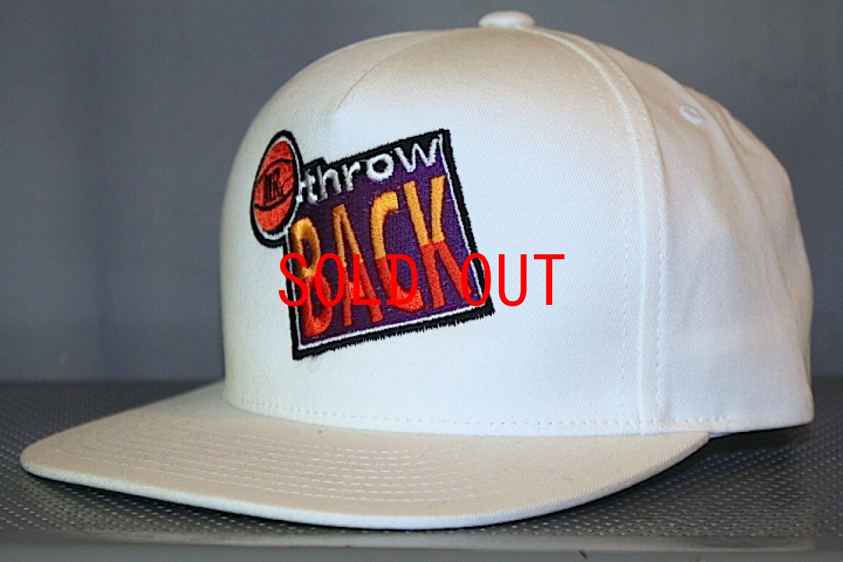 画像2: Mr.Throw Back(ミスター・スローバック) Plain Logo Snapback Cap White スナップバック キャップ ホワイト (2)