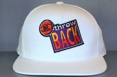 画像1: Mr.Throw Back(ミスター・スローバック) Plain Logo Snapback Cap White スナップバック キャップ ホワイト (1)