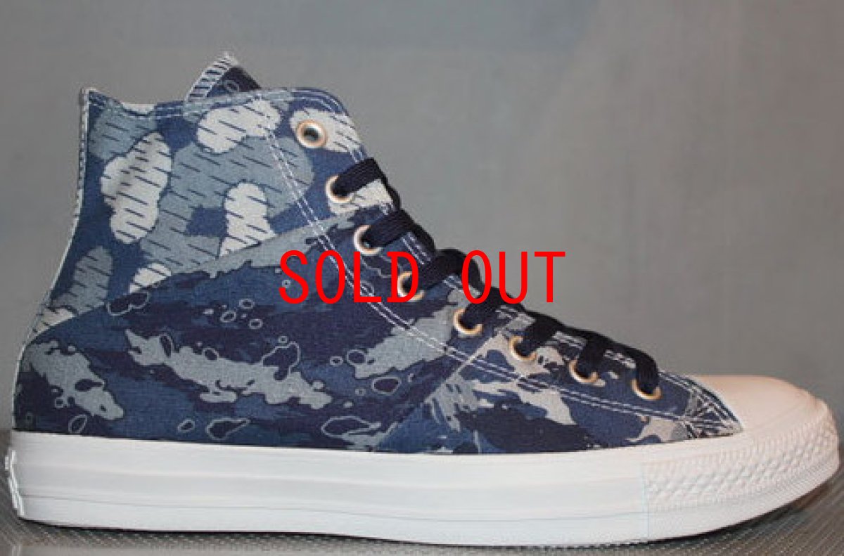 画像1: Converse(コンバース) Tri Panel Camo Chuck Taylor All Star Hi Camo Blue Navy (1)