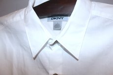 画像3: DKNY(ダナキャランニューヨーク) Chest Print S/S Shirts White Botton Down (3)