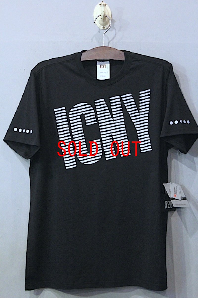画像1: ICNY(アイスコールドニューヨーク) Wave Logo 3M Reflective T-Shirt Black (1)