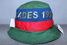 画像1: The Decades Hat Co.(ディケイド ハット) Barcelona Bucket Hat USA Green Navy Red (1)