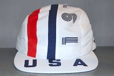 画像1: The Decades Hat Co.(ディケイド ハット) Bicentennial 1976 4Panel Cap White Navy Red  (1)