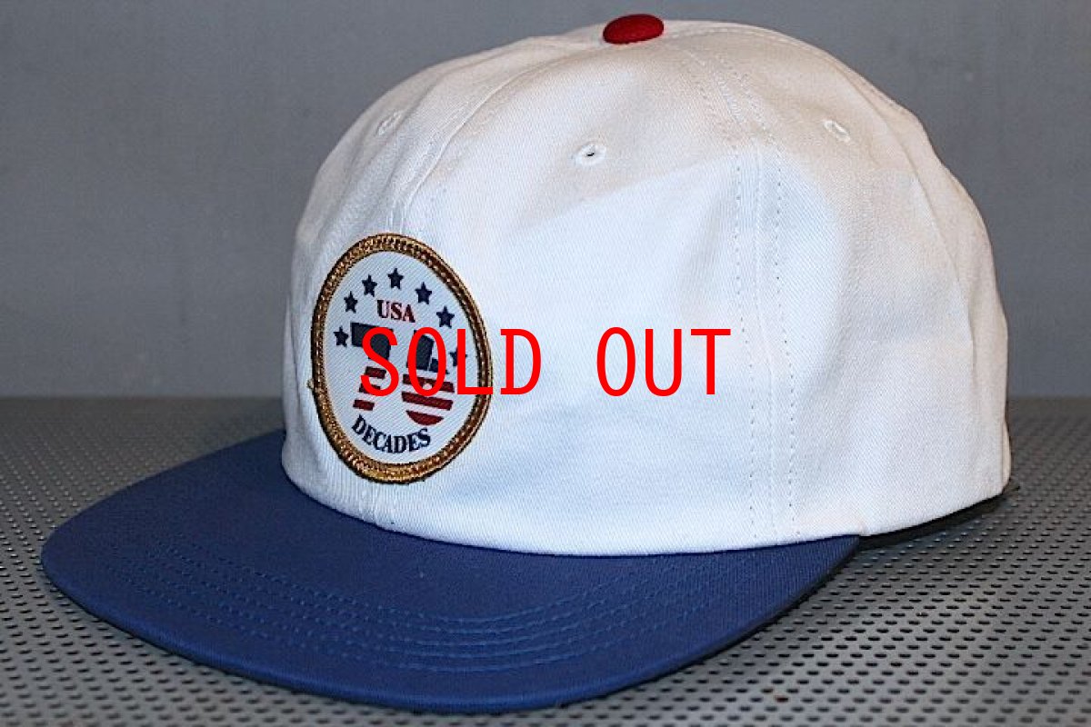 画像2: The Decades Hat Co.(ディケイド ハット) Spirit Of '76 6Panel Snapback Cap White Royal Blue Olympic (2)