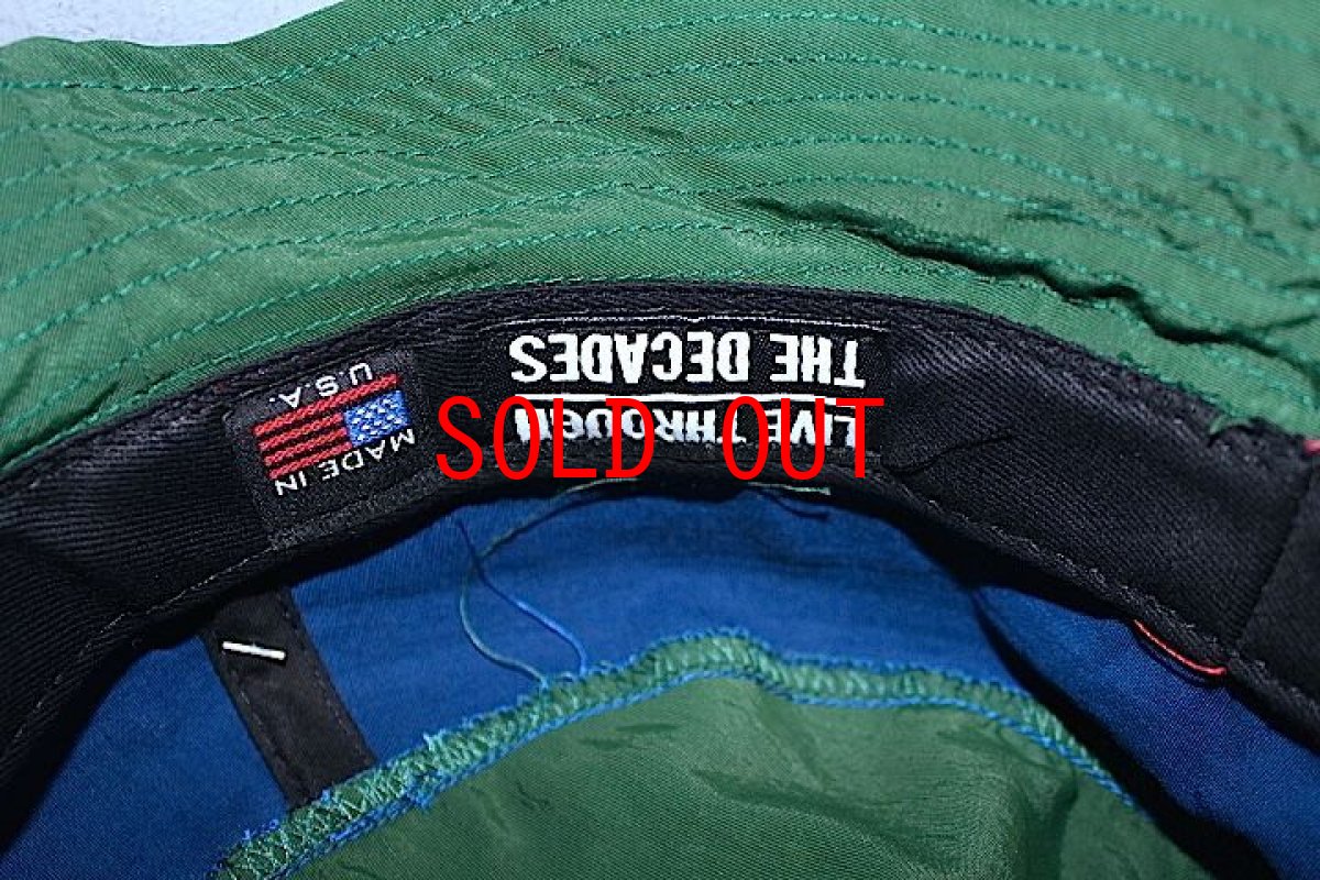 画像4: The Decades Hat Co.(ディケイド ハット) Barcelona Bucket Hat USA Green Navy Red (4)