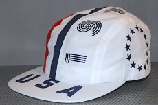 画像2: The Decades Hat Co.(ディケイド ハット) Bicentennial 1976 4Panel Cap White Navy Red  (2)