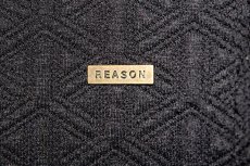 画像3: Reason(リーズン)NYC Box Quilt Pullover Hood Black (3)