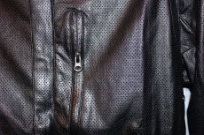 画像4: Reason(リーズン)NYC Perforated Leather Tech Jacket Black (4)