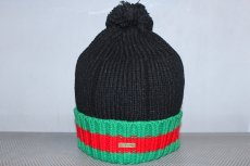 画像1: Reason(リーズン) NYC Reason Clothing GG Stripe Pom Pom Knit Cap beanie Logo (1)