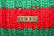 画像3: Reason(リーズン) NYC Reason Clothing GG Stripe Pom Pom Knit Cap beanie Logo (3)