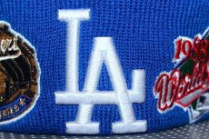 画像4: Basic Cuff Knit Cap Multi Logo Los Angeles Dodgers Blue Royal World Series (4)