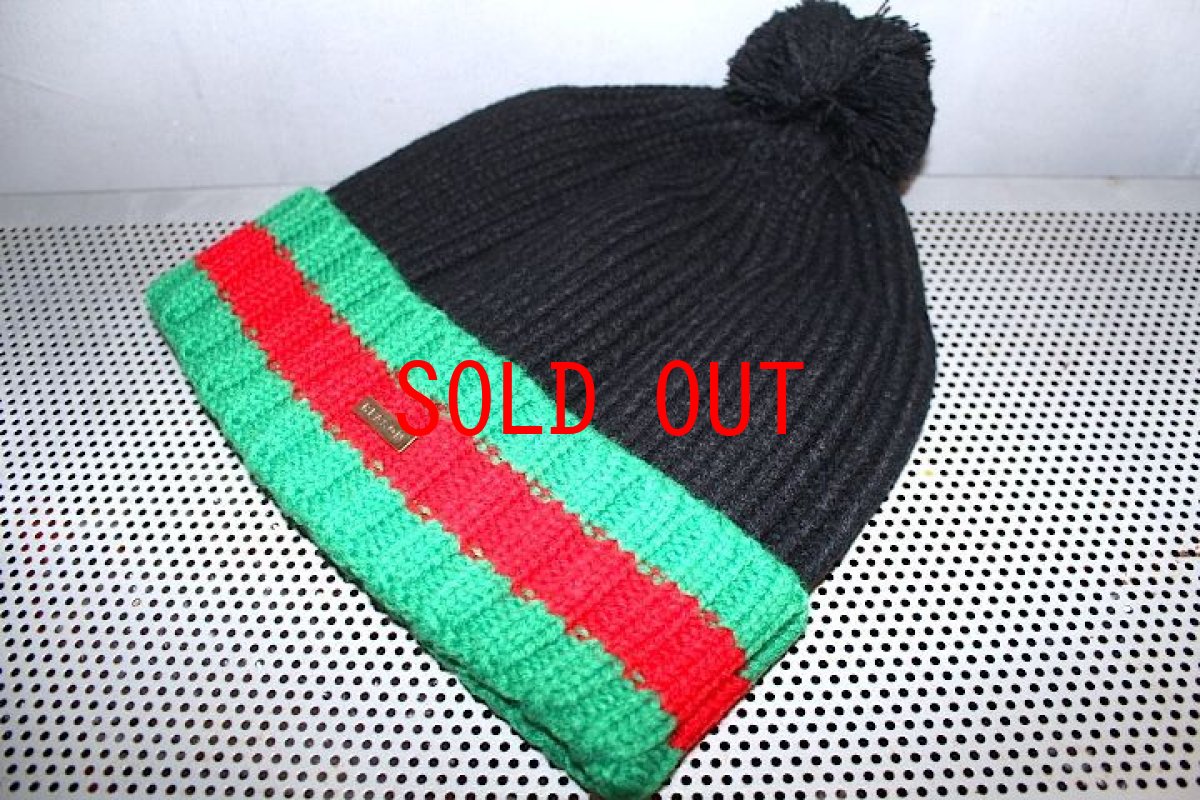 画像4: Reason(リーズン) NYC Reason Clothing GG Stripe Pom Pom Knit Cap beanie Logo (4)