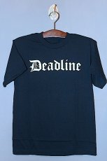 画像1: Deadline(デッドライン)Old English Logo S/S Tee Navy  (1)