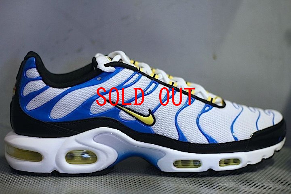 画像1: Nike(ナイキ) Air Max Plus White Tour Yellow Photo Blue Black (1)