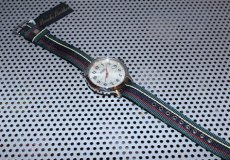 画像1: Brooks Brothers(ブルックス ブラザーズ) Nylon Strap Stripe Watch 腕時計 (1)