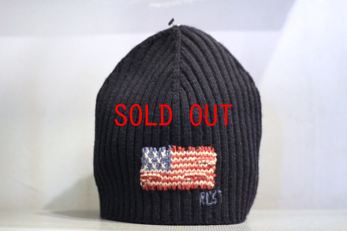 画像1: Polo Ralph Lauren(ラルフ ローレン) Knit Cap ラルフ ニットキャップ US Flag (1)