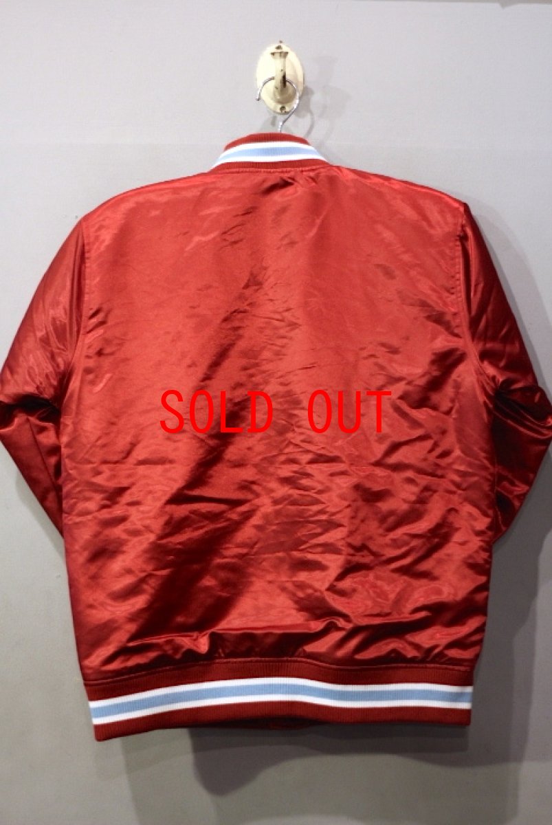 画像2: Champion(チャンピオン) Satin Baseball Jacket Maroon ベースボール ジャケット (2)