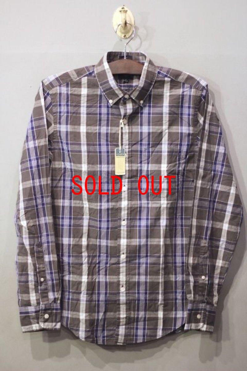 画像1: J.Crew(ジェイクルー)  L/S Buttondown Checked Shirts Slim Fit Gray (1)