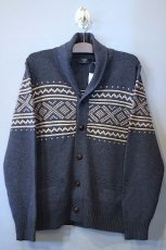 画像1: J.Crew(ジェイクルー)Lambs Wool Fair Shawl Collar Cardigan (1)