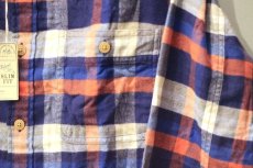 画像5: J.Crew(ジェイクルー)  L/S Checked Flannel Shirts Slim Fit Orange Royal White (5)