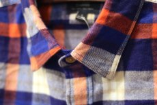 画像4: J.Crew(ジェイクルー)  L/S Checked Flannel Shirts Slim Fit Orange Royal White (4)