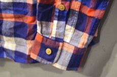 画像3: J.Crew(ジェイクルー)  L/S Checked Flannel Shirts Slim Fit Orange Royal White (3)