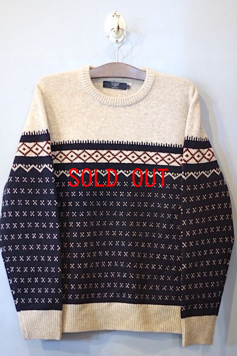 画像1: J.Crew(ジェイクルー)Lambs Wool Fair Sweater Knit Heather  (1)