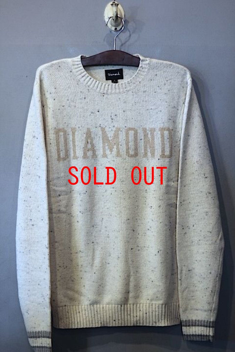 画像1: Diamond Supply Co(ダイアモンド サプライ) College Knit Sweater Natural ニット セーター (1)