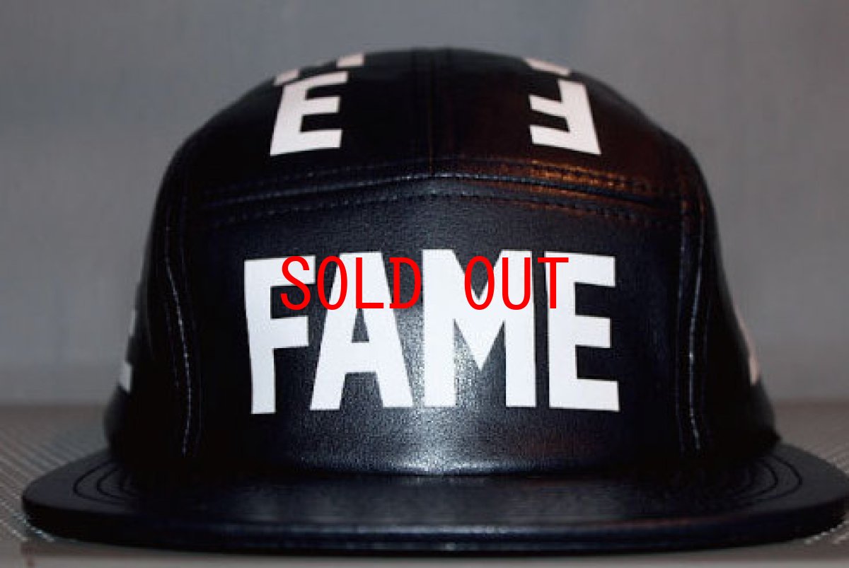 画像1: Hall Of Fame(ホール オブ フェイム) PU Leather Camper 5Panel Cap Navy (1)