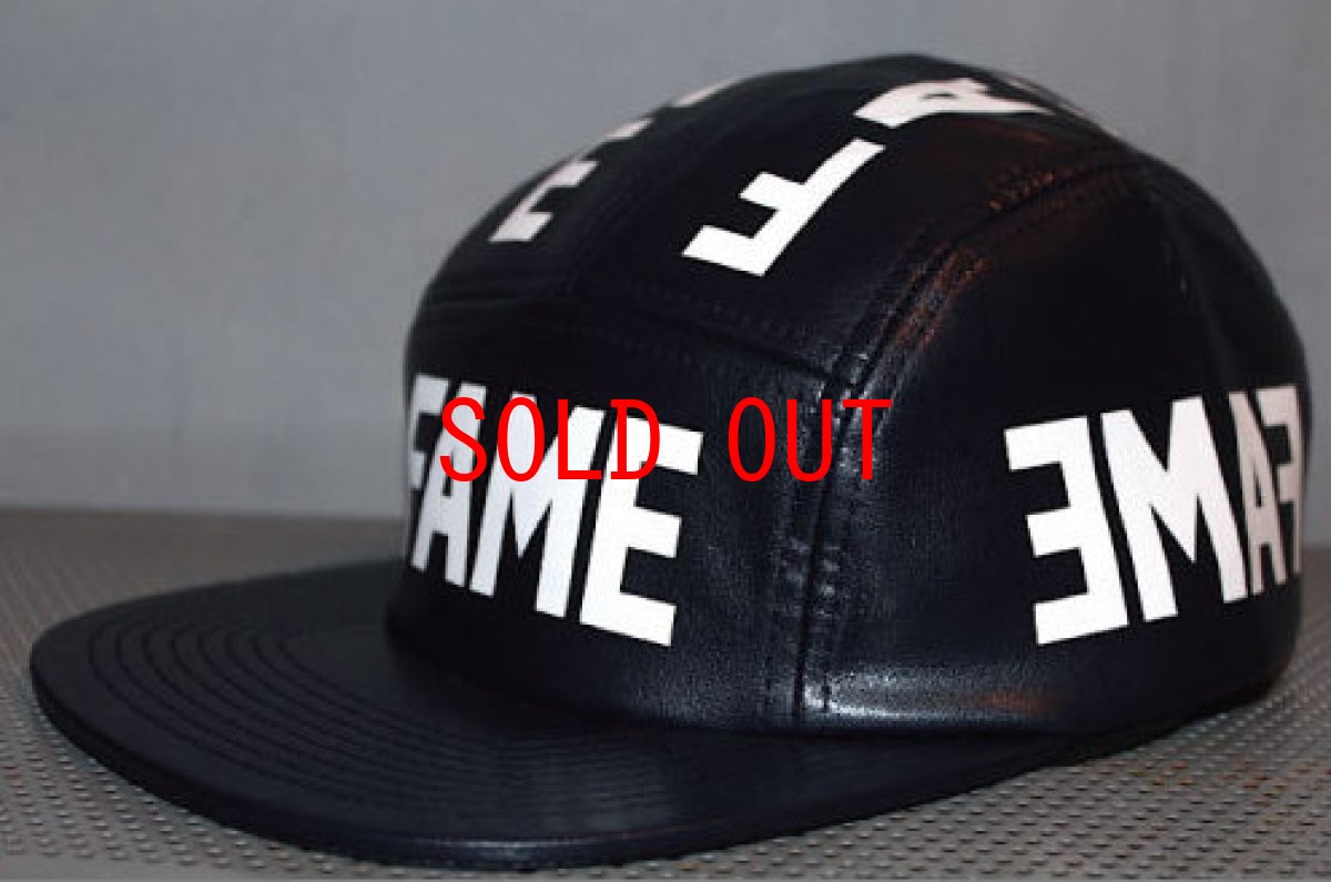 画像2: Hall Of Fame(ホール オブ フェイム) PU Leather Camper 5Panel Cap Navy (2)