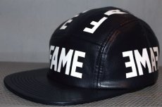 画像2: Hall Of Fame(ホール オブ フェイム) PU Leather Camper 5Panel Cap Navy (2)