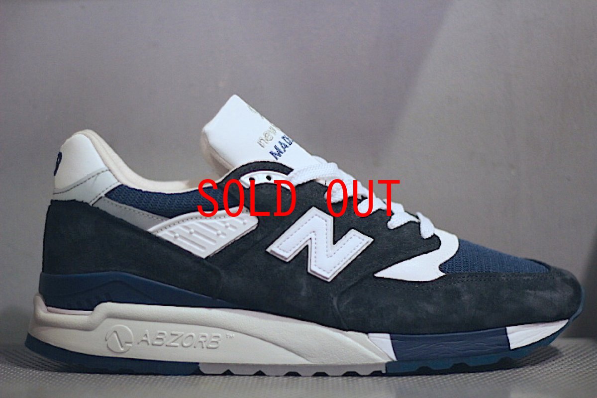 画像1: New Balance(ニューバランス) For J Crew 998 Navy White ABZORB (1)