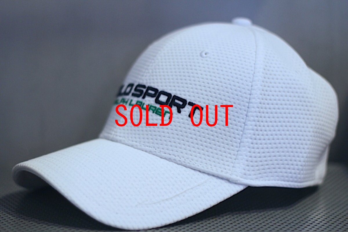 画像3: Polo Ralph Lauren(ラルフ ローレン)Polo Sport Stretch Fit Cap White ストレッチフィットキャップ (3)