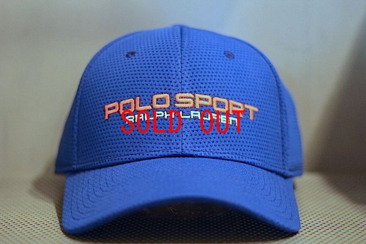 画像1: Polo Sport(ポロスポーツ) Stretch Fit Cap Blue ストレッチフィットキャップ (1)