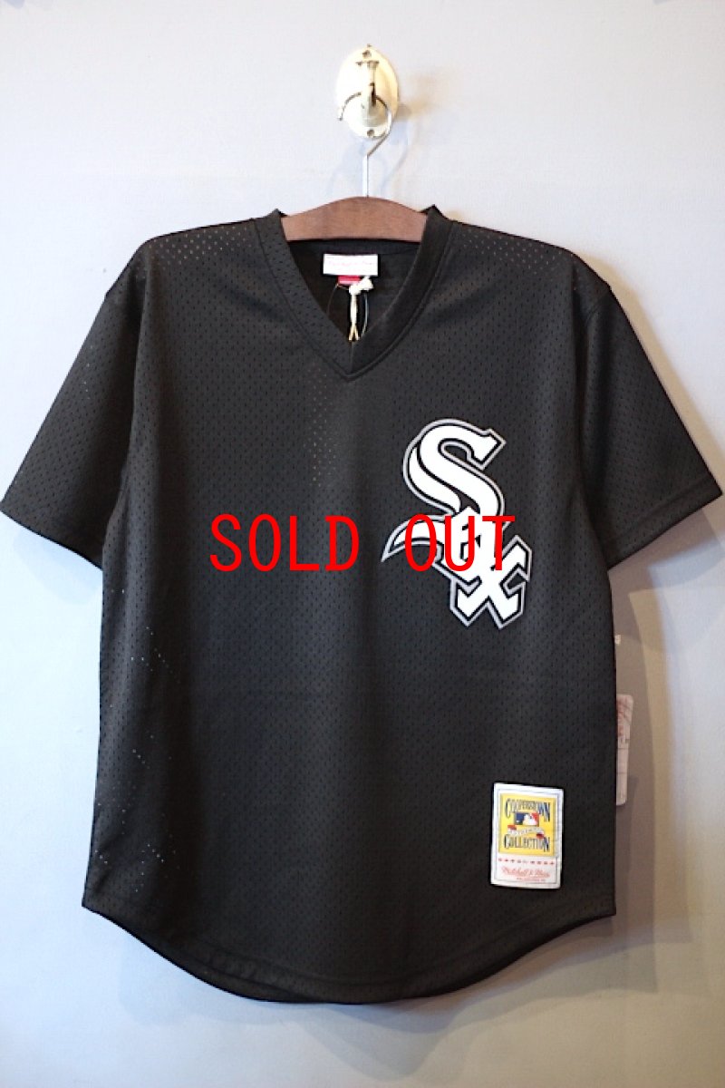 画像1: Mitchell&Ness(ミッチェル アンド ネス) Chicago White Sox Authentic Batting Practice Jersey Black White  (1)