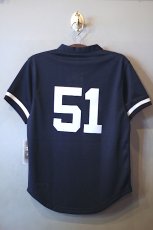 画像2: New York Yankees Authentic Batting Practice Jersey Navy White (2)