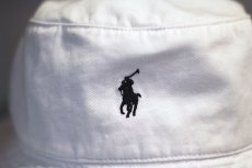画像2: Polo Ralph Lauren(ラルフ ローレン)Polo Pony Logo Bucket Hat White (2)
