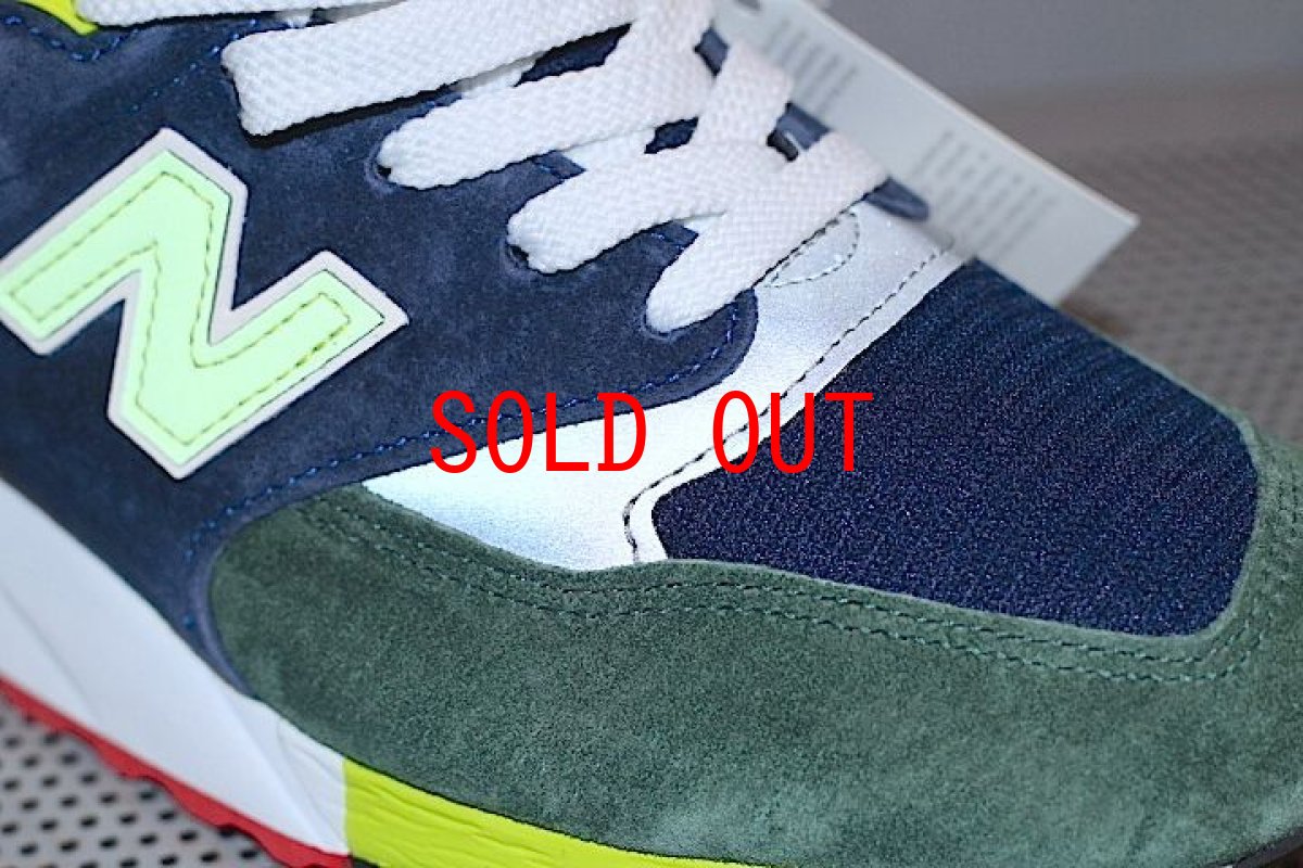 画像6: J.Crew(ジェイクルー) NB M998 Sneakers Kicks Balance Multi Colour Green Navy Yellow Red ABZORB  (6)