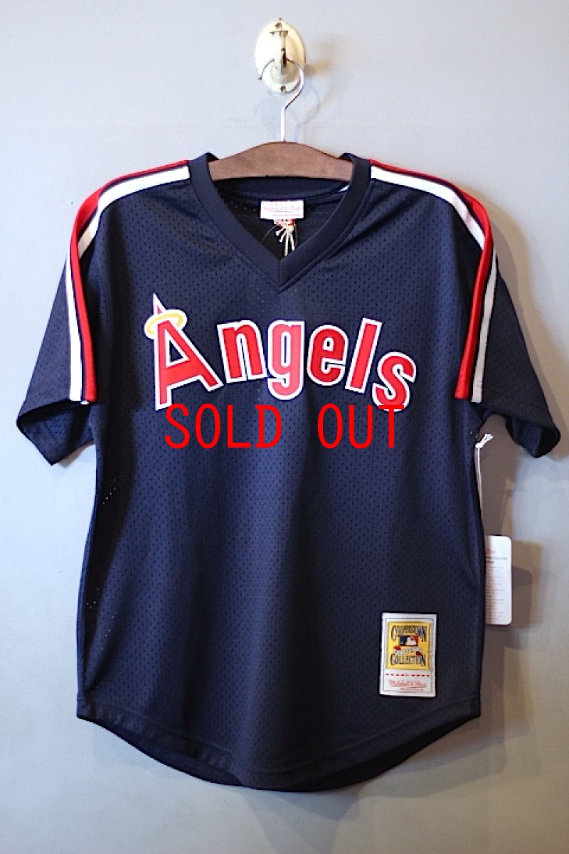 画像1: Los Angeles Angels Authentic Batting Practice Jersey Navy Red (1)