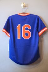 画像2: Mitchell&Ness(ミッチェル アンド ネス) New York Mets Authentic Batting Practice Jersey Blue Orange (2)