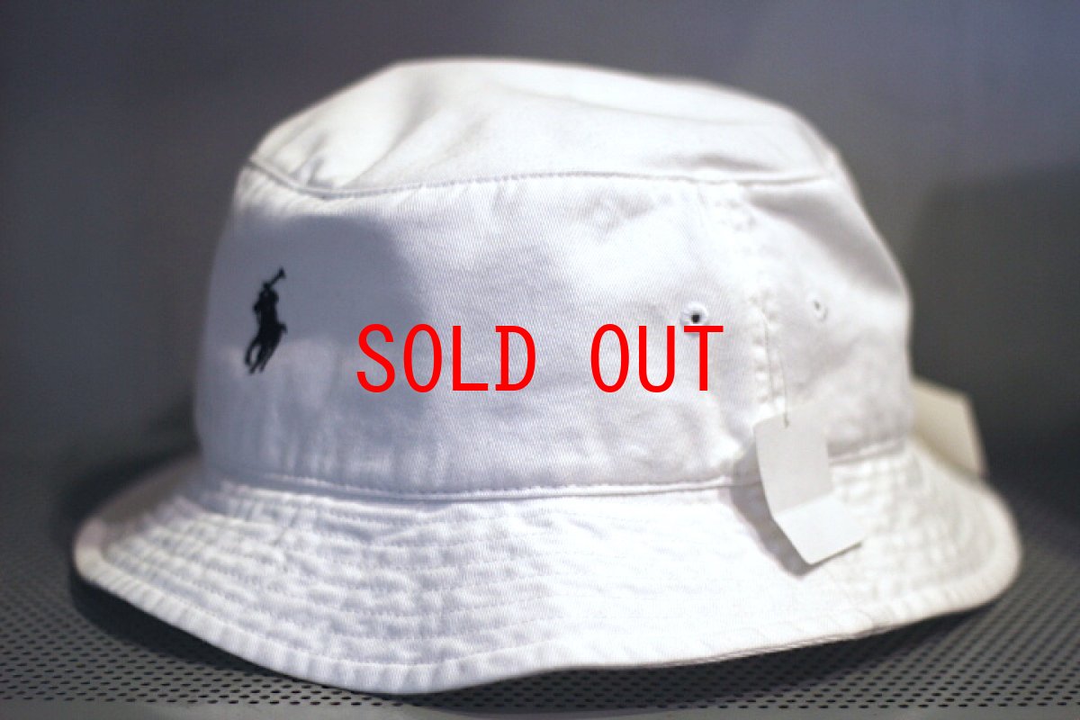 画像3: Polo Ralph Lauren(ラルフ ローレン)Polo Pony Logo Bucket Hat White (3)