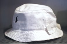 画像3: Polo Ralph Lauren(ラルフ ローレン)Polo Pony Logo Bucket Hat White (3)