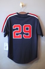 画像2: Los Angeles Angels Authentic Batting Practice Jersey Navy Red (2)