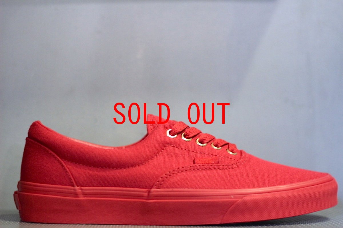 画像1: Vans(バンズ) Era Gold Mono Crimson Red  (1)