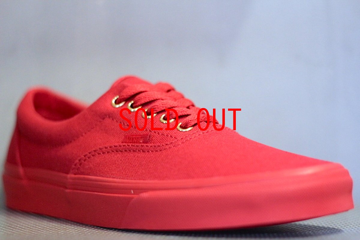 画像2: Vans(バンズ) Era Gold Mono Crimson Red  (2)