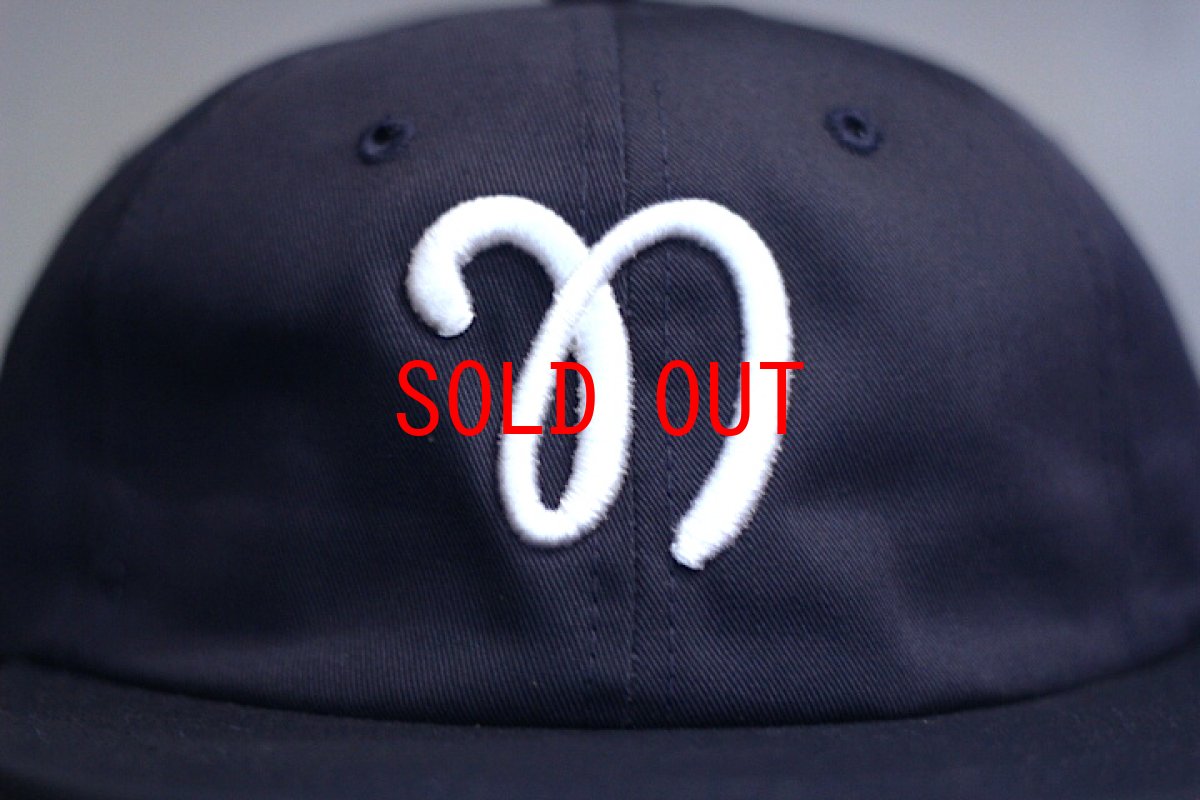 画像2: Nothin' Special(ナッシン スペシャル) Script Logo 6panel Cap Leather Strap Navy (2)