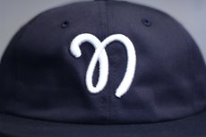 画像2: Nothin' Special(ナッシン スペシャル) Script Logo 6panel Cap Leather Strap Navy (2)