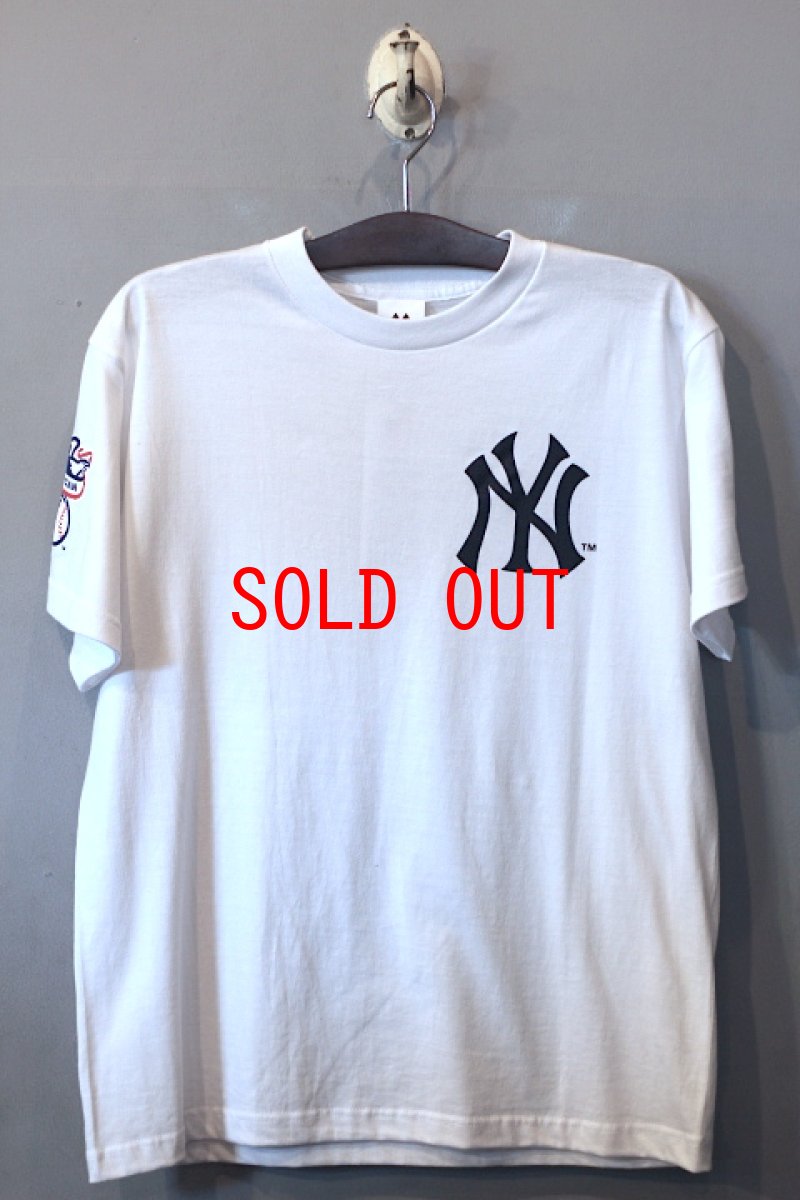 画像1: Majestic(マジェスティック) S/S New York Yankees Logo Tee White (1)