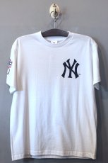 画像1: Majestic(マジェスティック) S/S New York Yankees Logo Tee White (1)